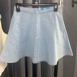 Denim skater skirt